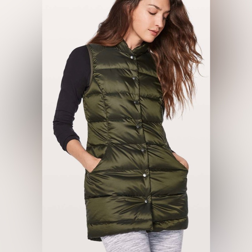 NWT Lululemon All Days Vest Dark Olive size 2